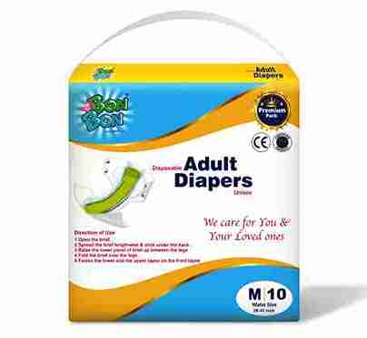 BonBon Unisex Adult Diapers - MEDIUM (10 pcs)