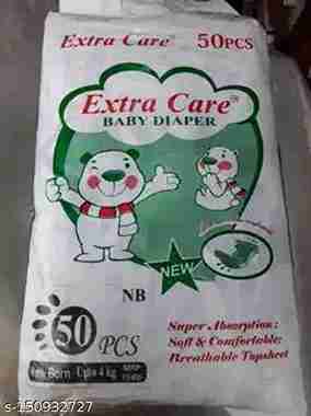 Cotton Extra Care Baby Diaper - NB (50 pcs)