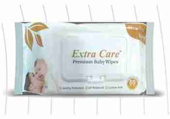 Extra Care Aloe Vera Premium Baby Wipes-80 pc