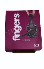 Fingers Black S10 Wired Headset