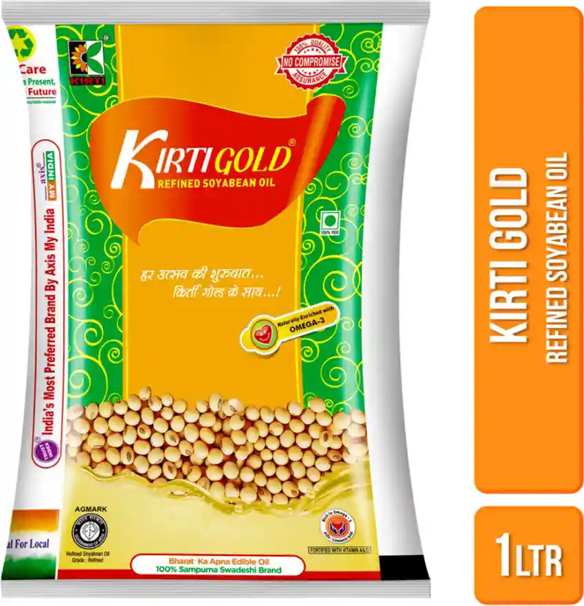 Kirti Gold Refined Soyabean Oil - 1 L