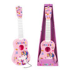 Unicorn 21" Guitar Pink & White Musical Toy