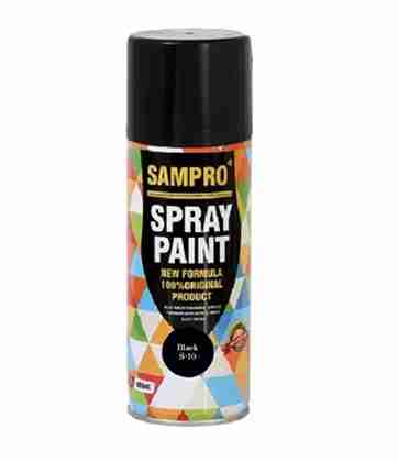 Sampro Spray Paint Black - 400 ml