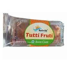 Satvik Tutti Fruti Slice Cake - 250 gm